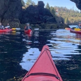 a small boat in a body of water